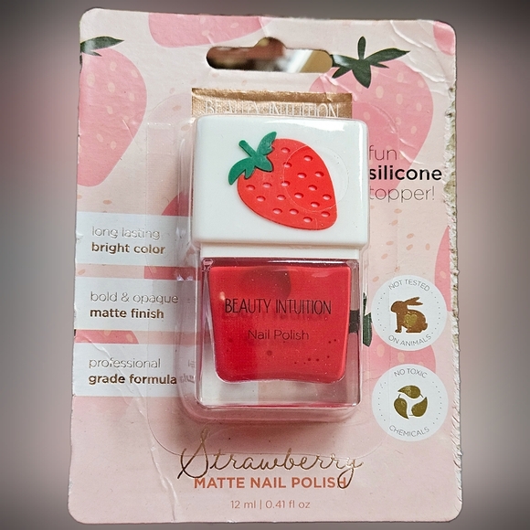 NWT BEAUTY INTUITION STRAWBERRY 🍓 MATTE! - Picture 6 of 9